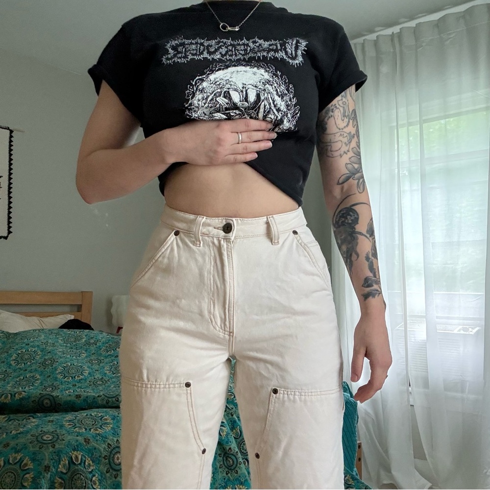 SOLD P&Co Albion Carpenter Pants in Ecru UK8 26